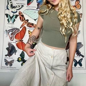 LAST PRICE DROP Beautiful vintage linen skirt